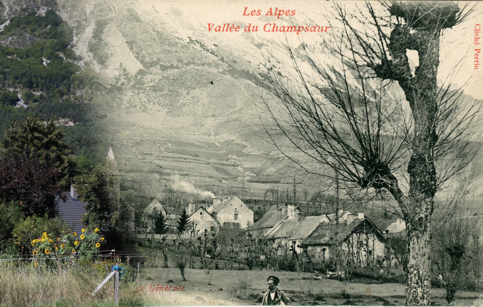 Vue générale du village — montage